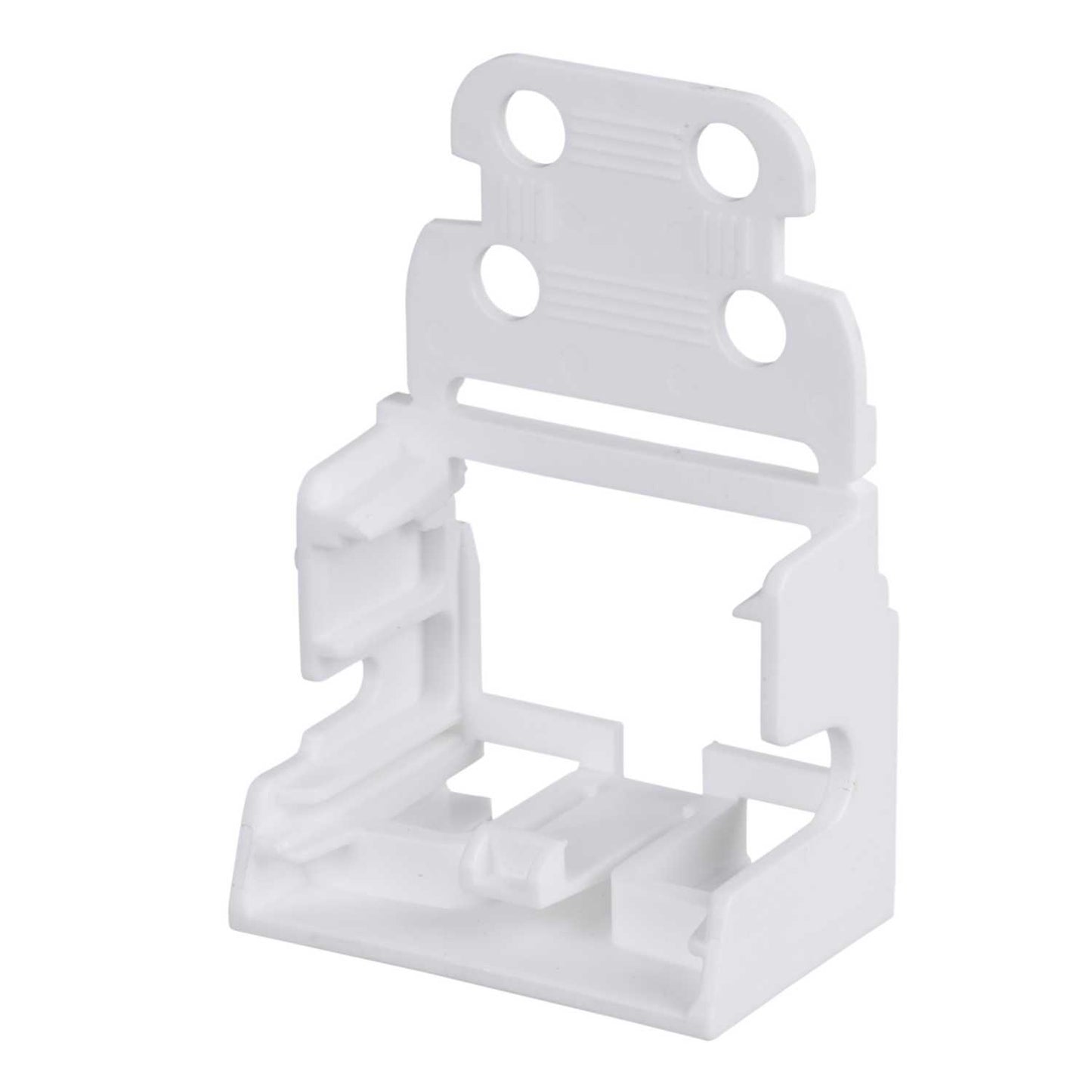 Side Screw Mount with Strain Relief for 10 Way Connectors White (Sold in 1's)