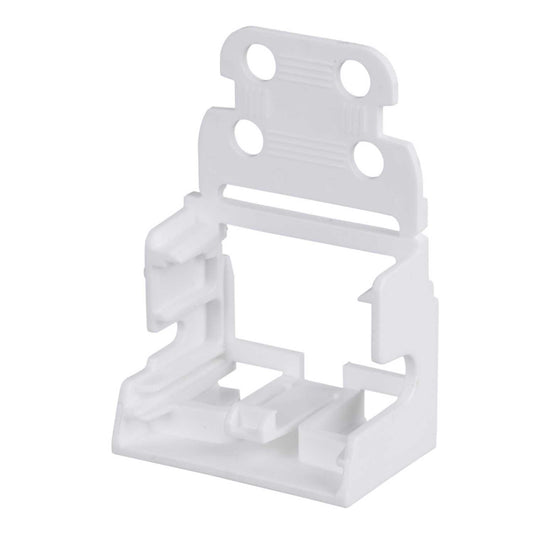 Side Screw Mount with Strain Relief for 10 Way Connectors White (Sold in 1's)