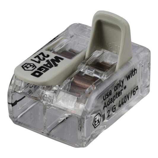 Wago 30A Compact 2 Way Ex Connector 6mm Terminal Block (Pack of 50)