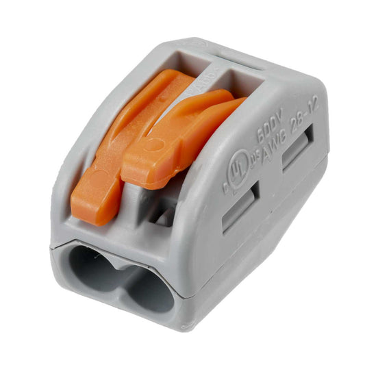 Wago Compact 2 Way Connector Terminal Block (Pack of