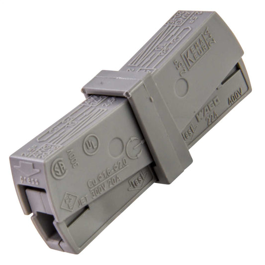 2 Way 2.5mm Lighting Connector Standard Type Grey (Sold in 1's)