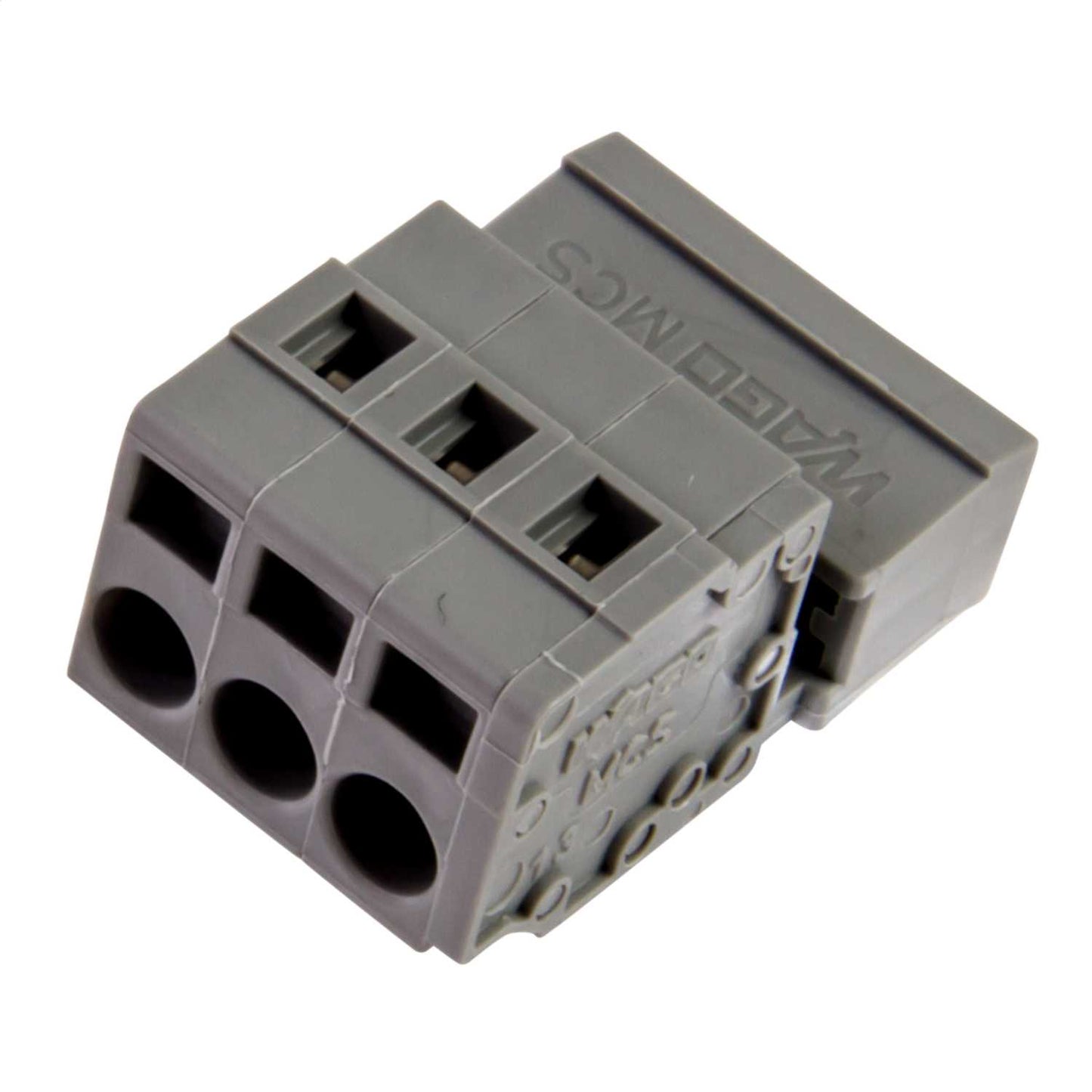 Male Connector 3 Way Pin Spacing Grey (Sold in 1's)