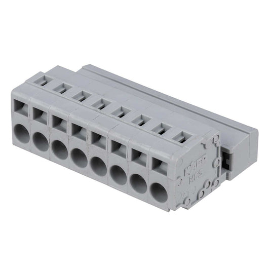 Male Connector 8 Way Pin Spacing Grey (Sold in 1's)