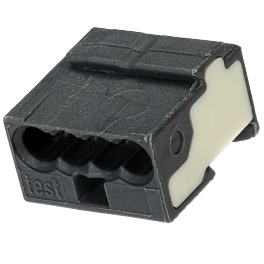 Wago Micro Push Wire Connector 4 Way Grey (Pack of 100)