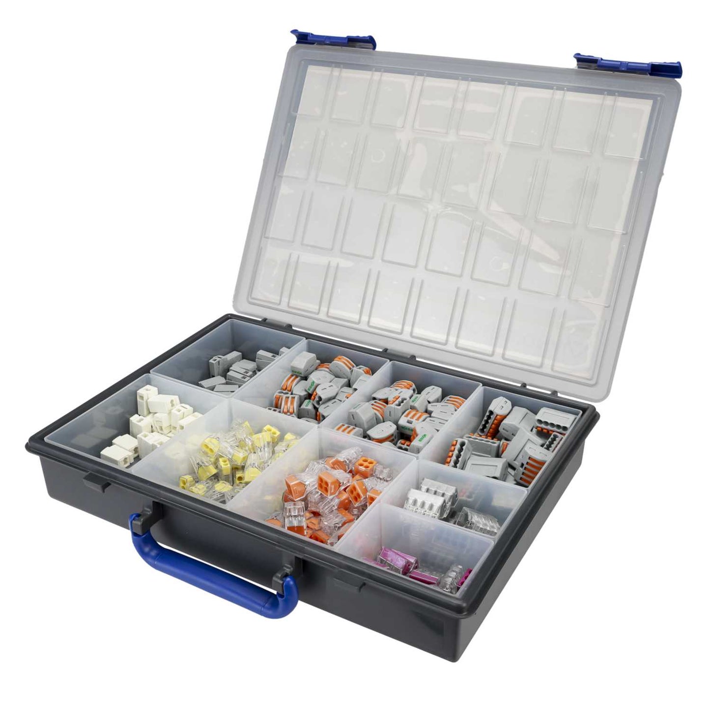 Wago Professional Installation Box with 240 Assorted Connectors and Case