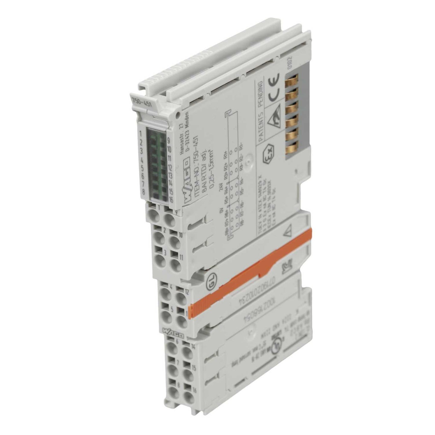 Wago 8 Channel Analogue Input Configurable Resistance Measurement (RTD)
