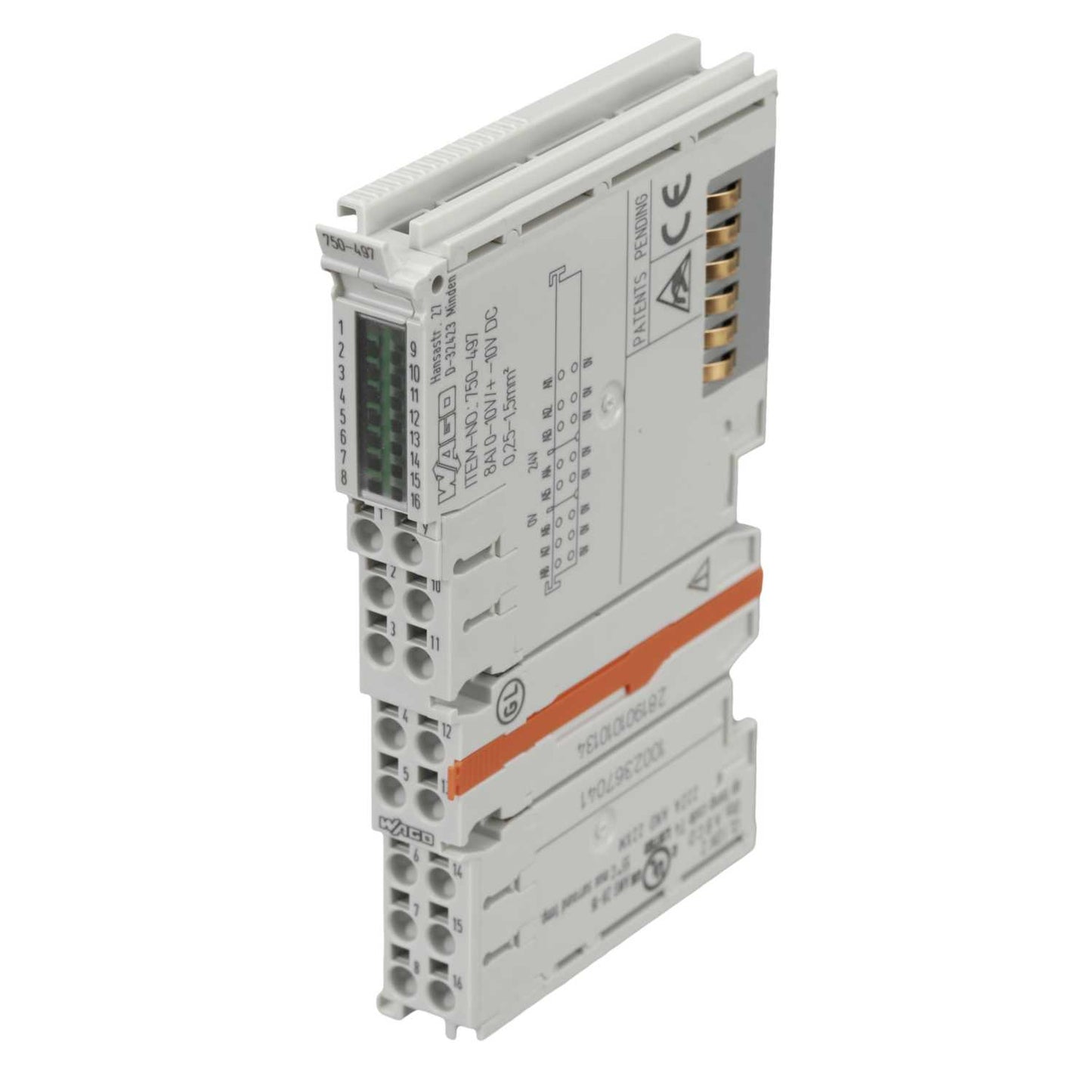 Wago 8 Channel Analogue Input Configurable 0-10V and ±10V
