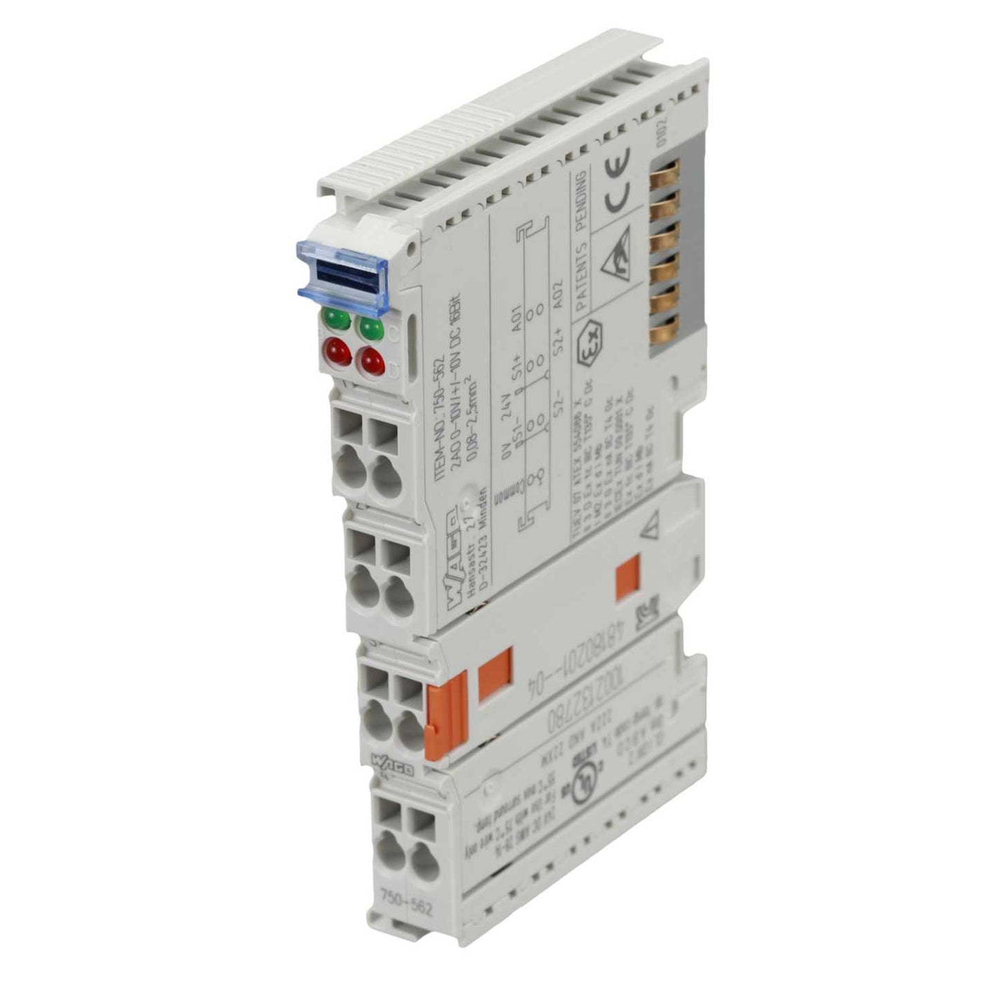Wago 2 Channel Analogue Output Configurable 0-10V and ±10V