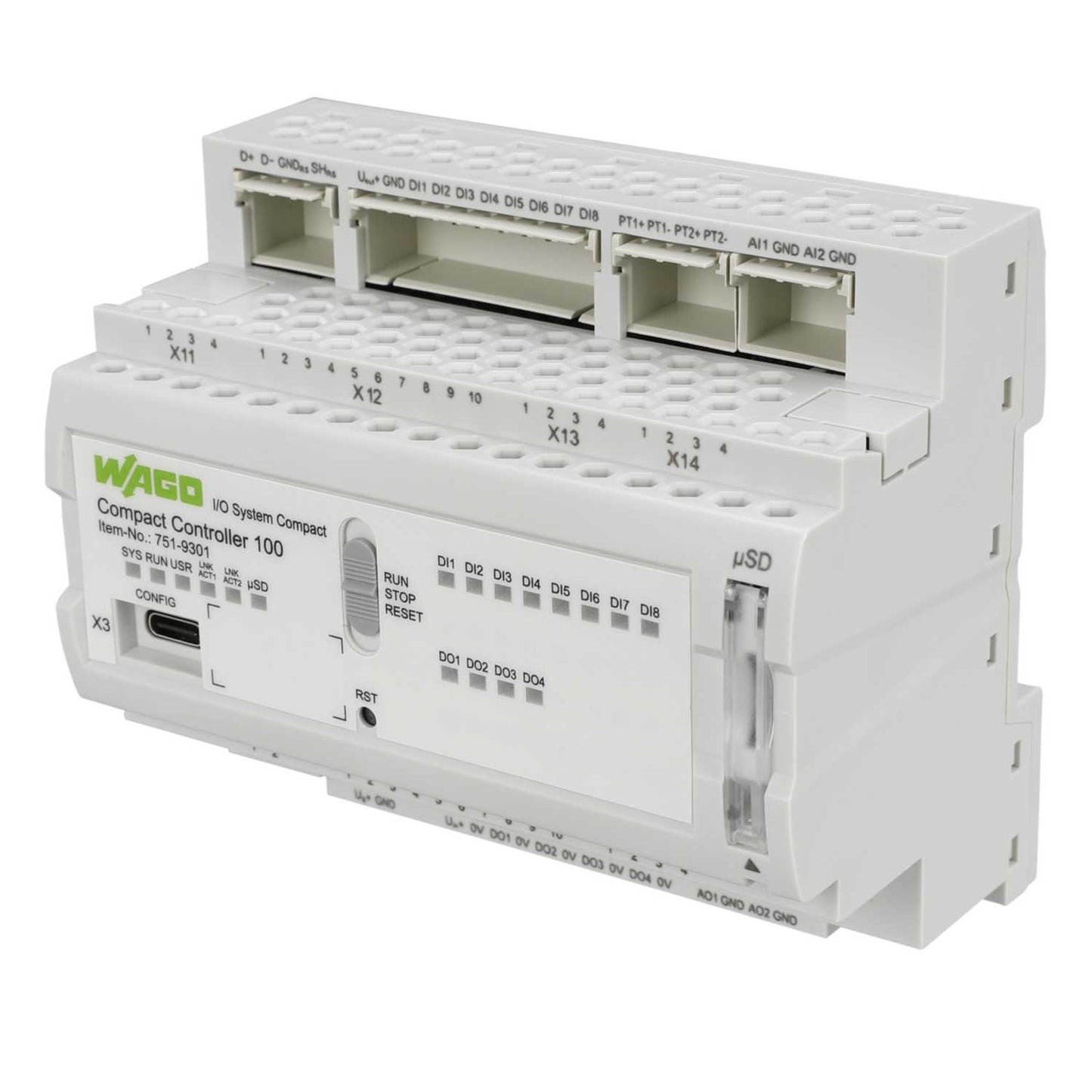 Wago Compact Controller 100 8 Digital inputs / 4 Digital Outputs MODBUS/TCP/UDP (PLC)