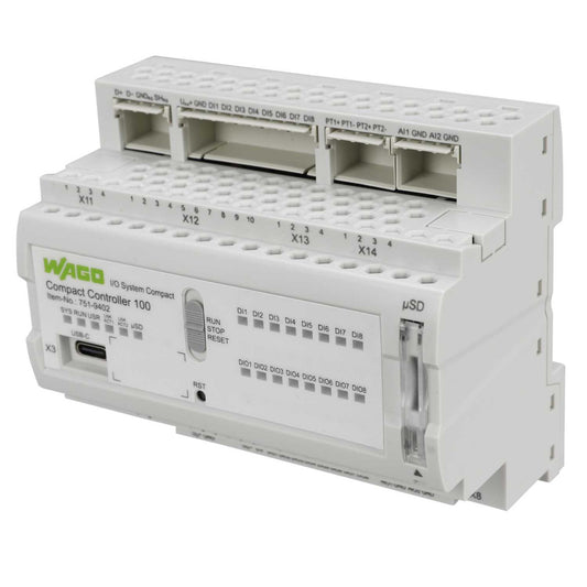Wago Compact Controller 100 8 Digital inputs / 8 Digital Outputs MODBUS/TCP/UDP (PLC)