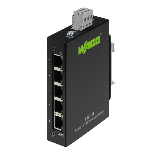 Wago 5 Port Industrial Ethernet Switch 100 Base TX Eco