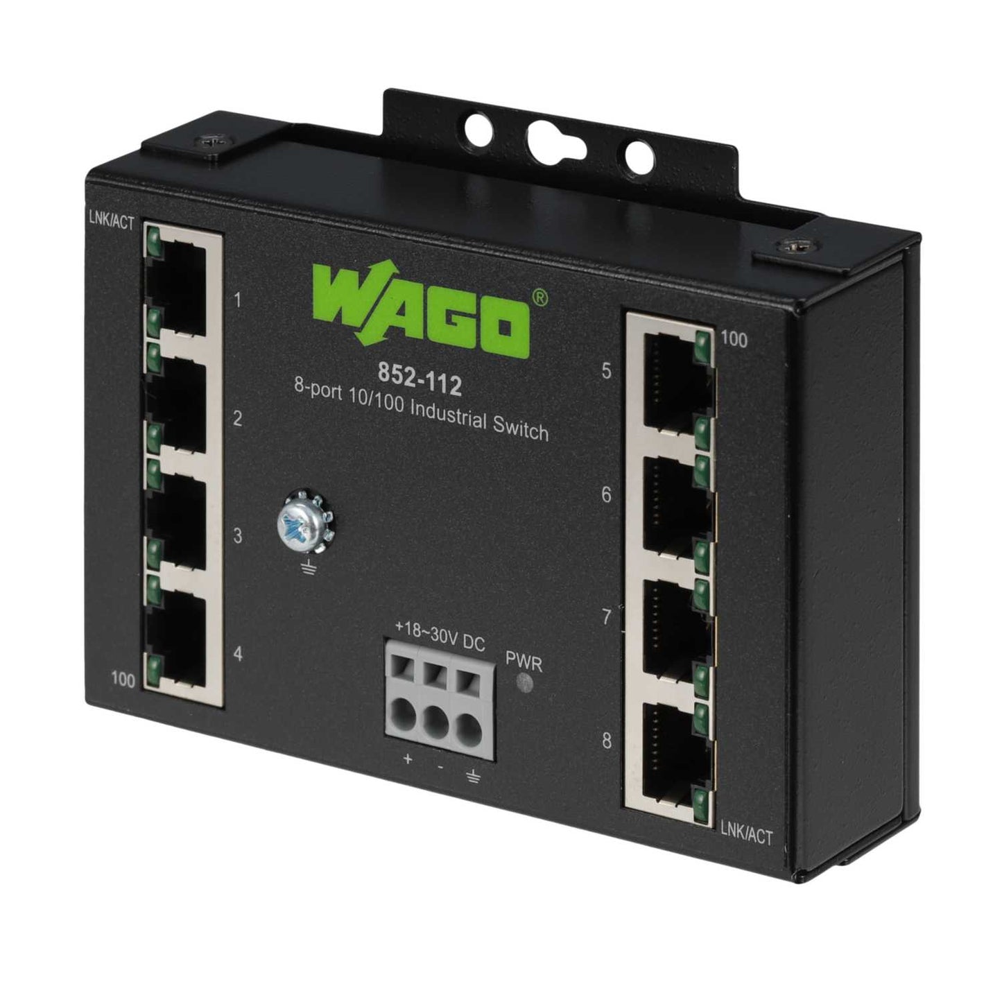 Wago 8 Port Industrial Ethernet Switch 100 Base TX Eco