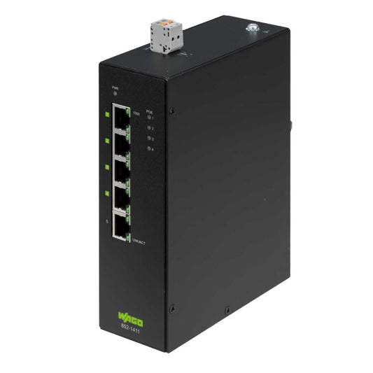 Wago 5 Port Industrial Ethernet Switch 1000 Base T