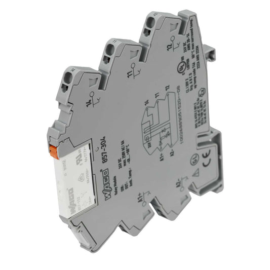 Wago 6A 24V DC 1 C/O Relay and Socket with Status Indicator