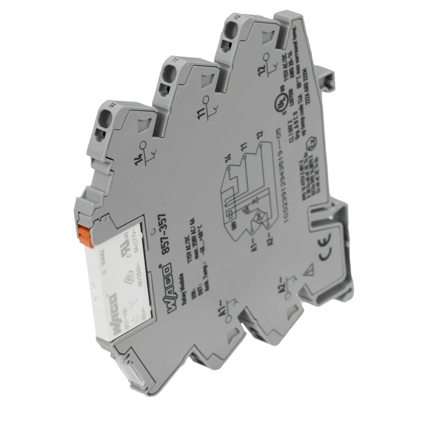 Wago 6A 115V AC / DC 1 C/O Relay and Socket with Status Indicator