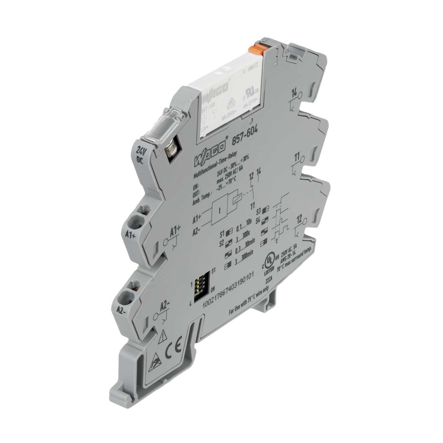 Wago 6A 24V DC CO Multifunction Timer Relay
