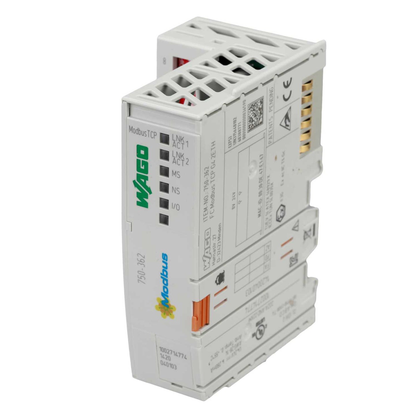 Wago Eco Coupler MODBUS/TCP/IP 2 x RJ45 Ports