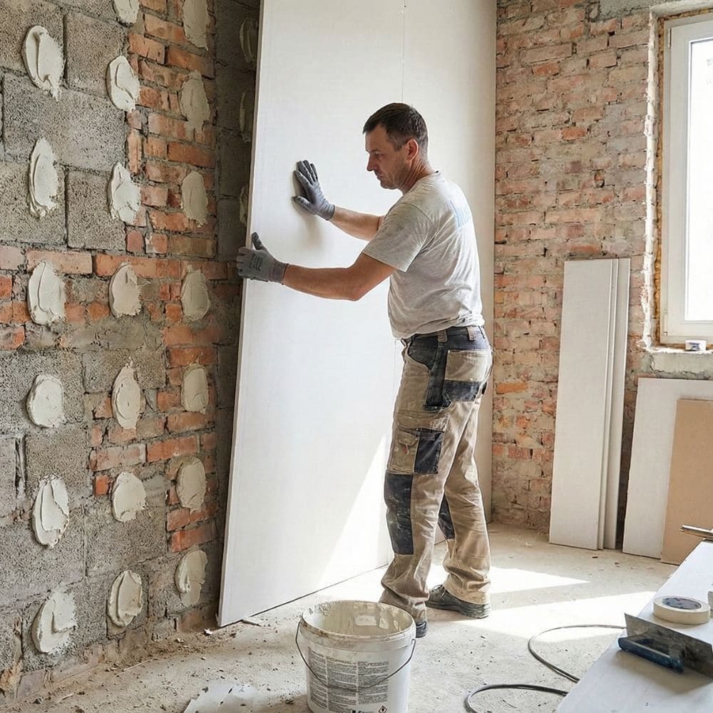 9.5mm Knauf Wallboard Square Edge Plasterboard 1800mm x 900mm