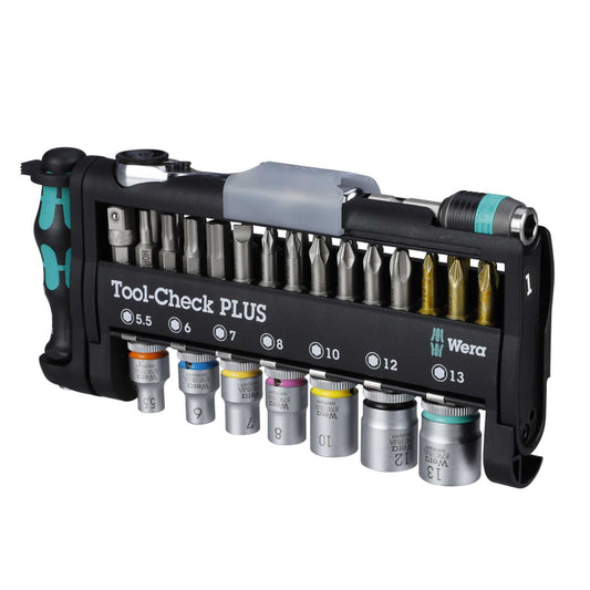 Wera 39 Piece Zyklop Mini Tool-Check Plus Socket and Screwdriver Bit Set