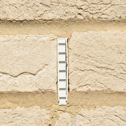 10mm x 65mm Cavity Wall Brick Weep Vent White
