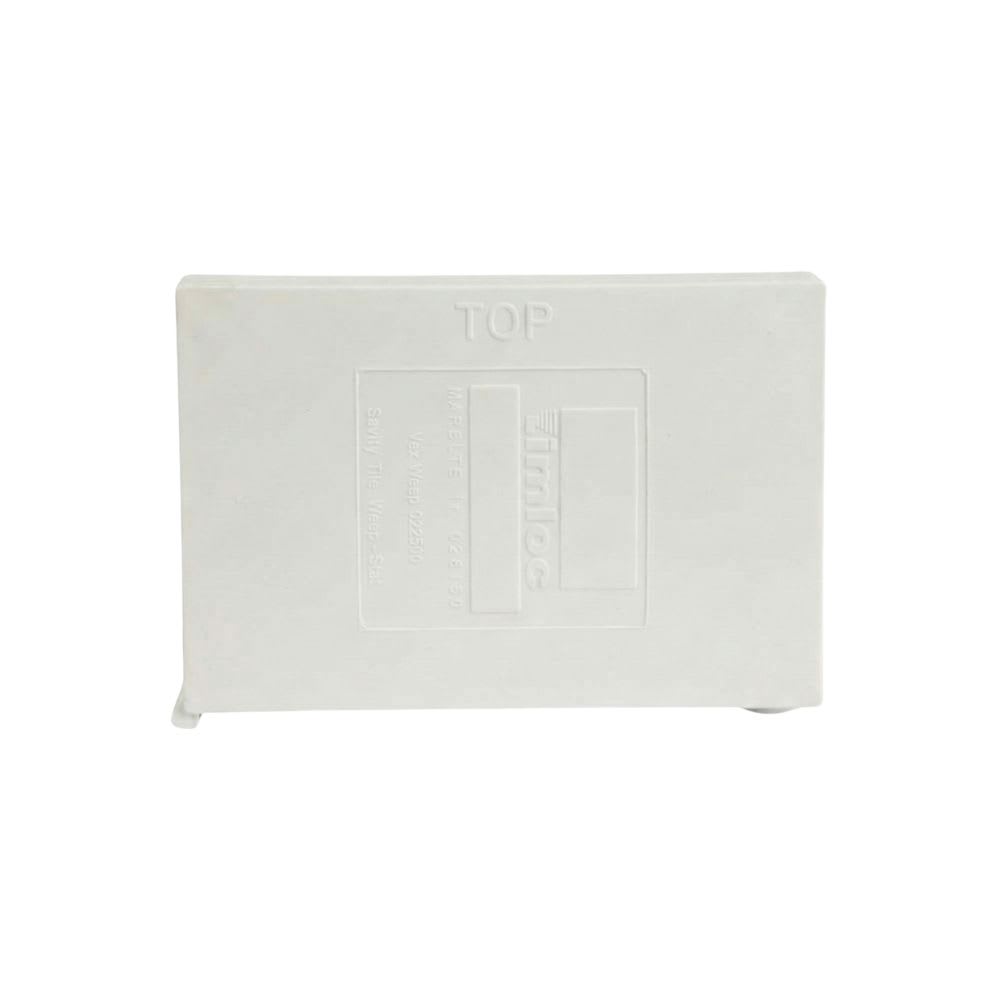 10mm x 65mm Cavity Wall Brick Weep Vent White