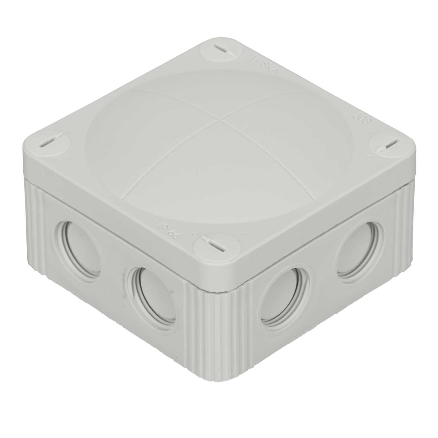 Wiska Combi 308 85mm x 85mm x 51mm PVC Empty Adaptable Box Grey IP66