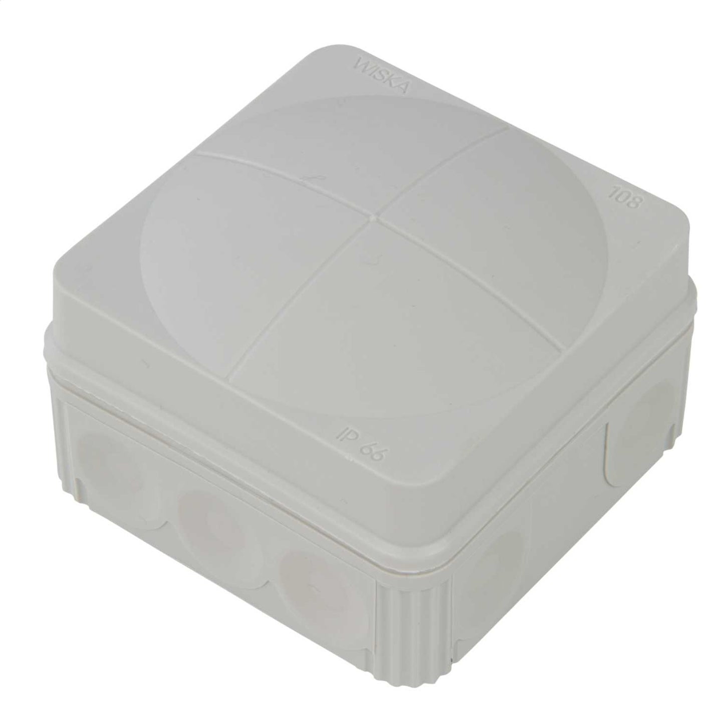 Wiska Combi 108LG 76mm x 76mm x 51mm PVC Adaptable Box with Wago Connectors Grey IP66