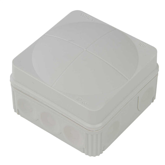 Wiska Combi 108LG 76mm x 76mm x 51mm PVC Adaptable Box with Wago Connectors Grey IP66