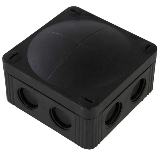 Wiska Combi 308 85mm x 85mm x 51mm PVC Adaptable Box with Terminals Black IP66