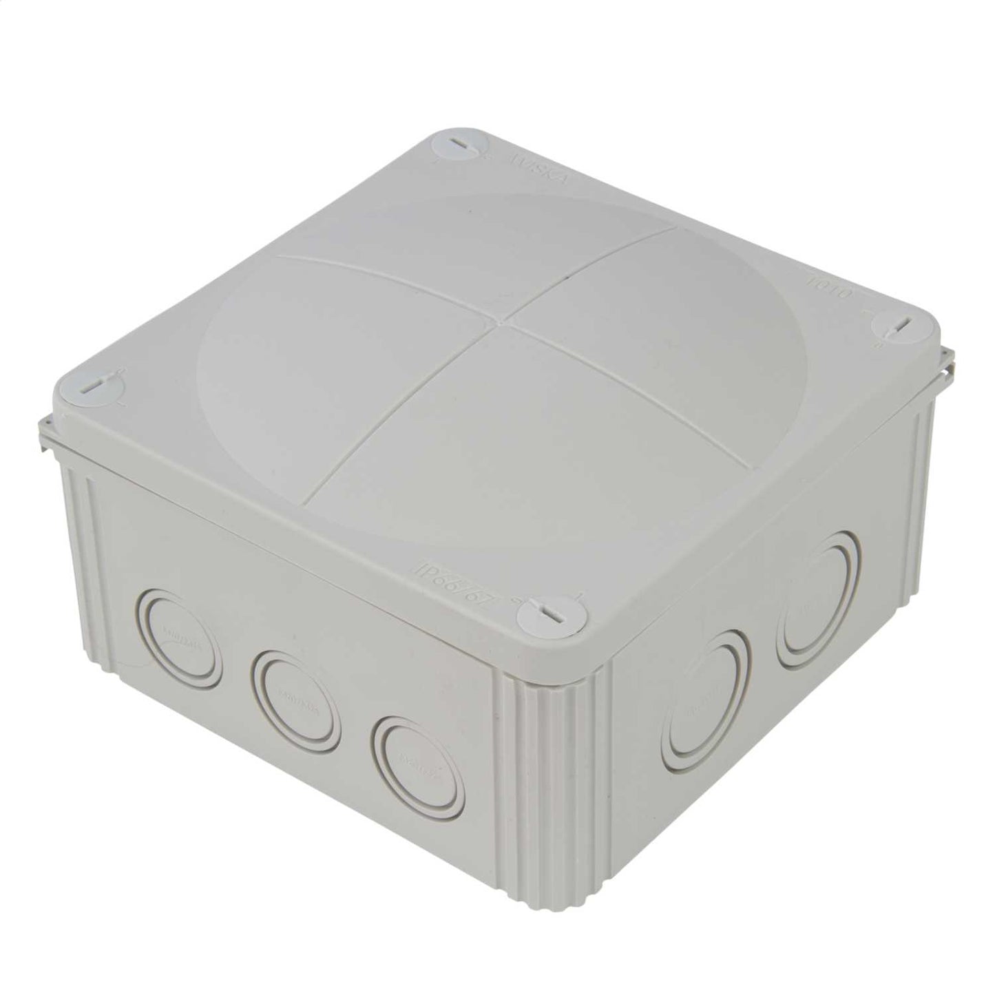 Wiska Combi 1010 140mm x 140mm x 82mm PVC Adaptable Box Grey IP66