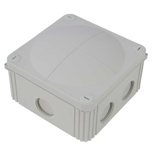 Wiska Combi 607/5/S 110mm x 110mm x 66mm PVC Adaptable Box Grey IP66