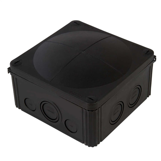 Wiska Combi 1010 140mm x 140mm x 82mm PVC Adaptable Box Black IP66