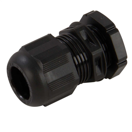 Wiska GLP20 20mm IP68 Compression Gland with Locknut Black (Pack of 10)