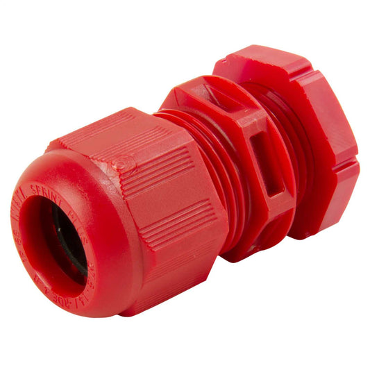 Wiska GLP20 20mm IP68 Compression Gland with Locknut Red (Pack of 10)