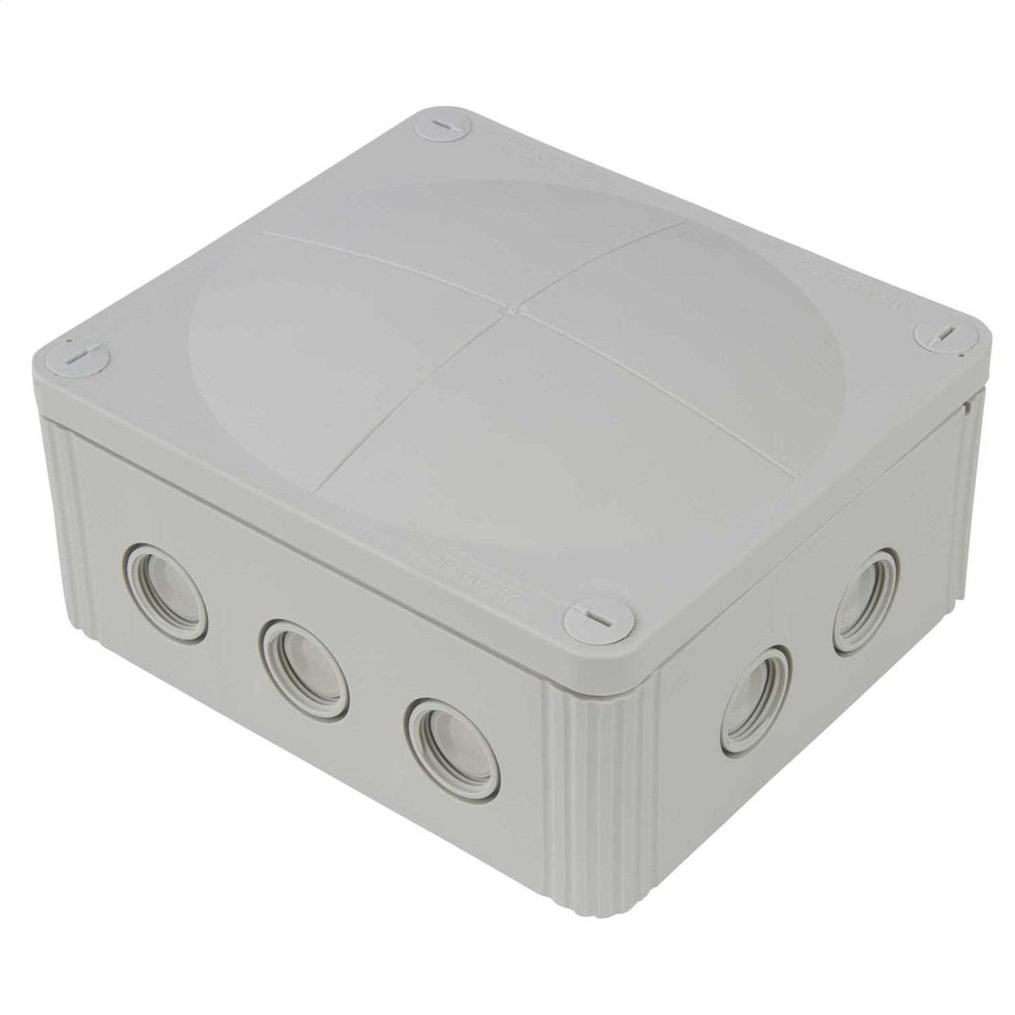 Wiska Combi 1210/5/S 160mm x 140mm x 81mm PVC Adaptable Box Grey IP67