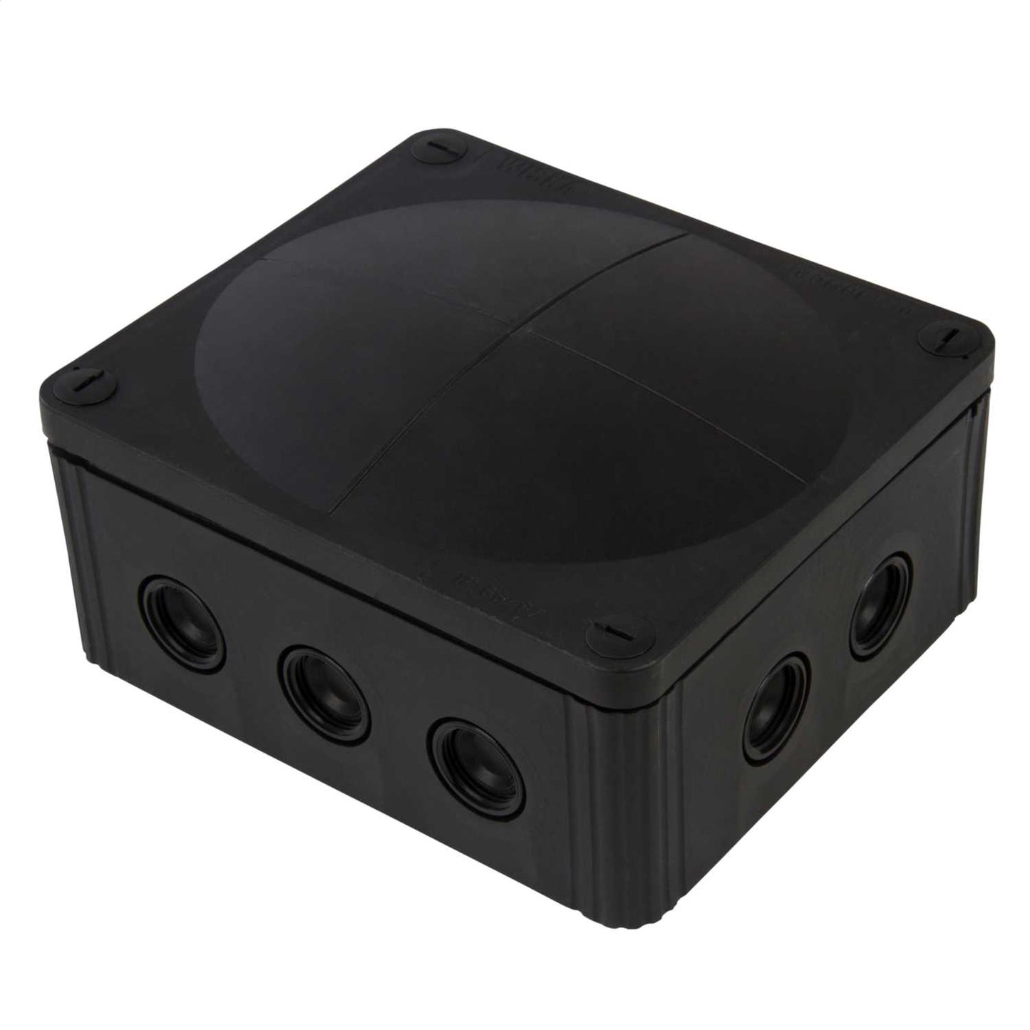 Wiska Combi 1210/5/S 160mm x 140mm x 81mm PVC Adaptable Box Black IP67