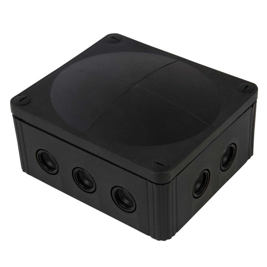 Wiska Combi 1210/5/S 160mm x 140mm x 81mm PVC Adaptable Box Black IP67