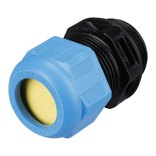 Wiska M25 Ex Cable Gland Only for Intrinsic Safety with Short Thread Blue
