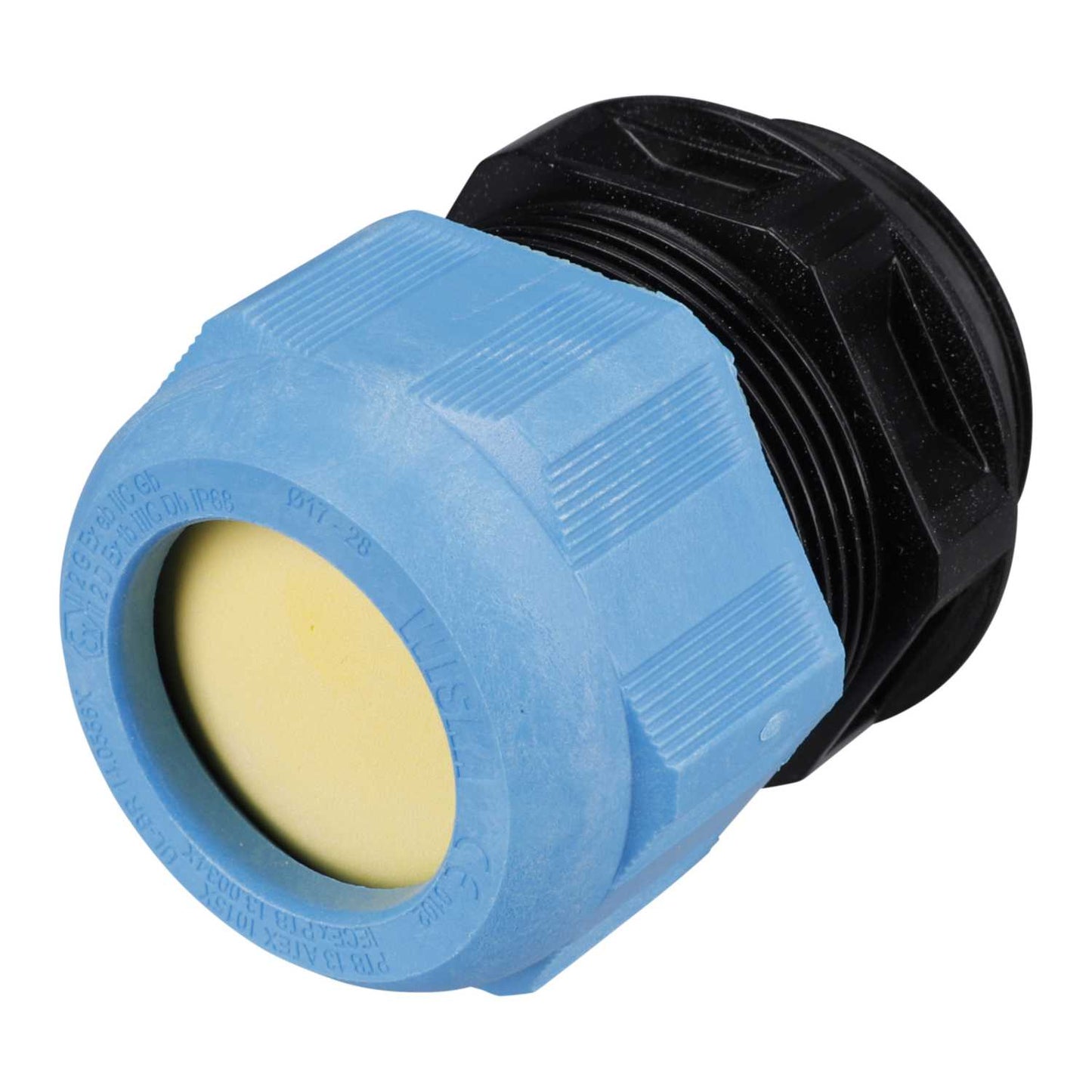 Wiska M40 Cable Gland Only for Intrinsic Safety with Short Thread Blue