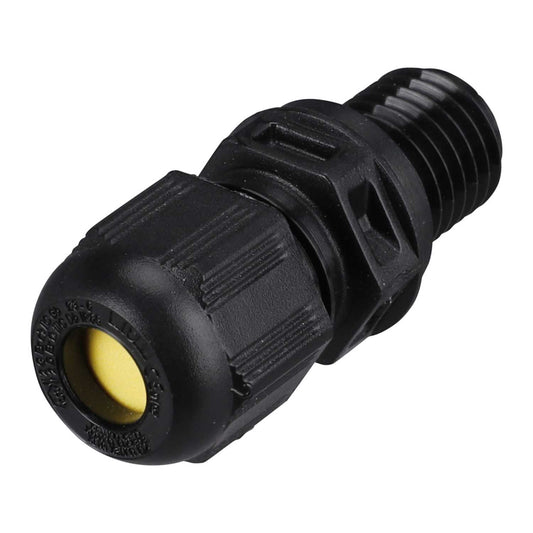 Wiska M12 Ex Cable Gland Only for Increased Safety with Long Thread Black