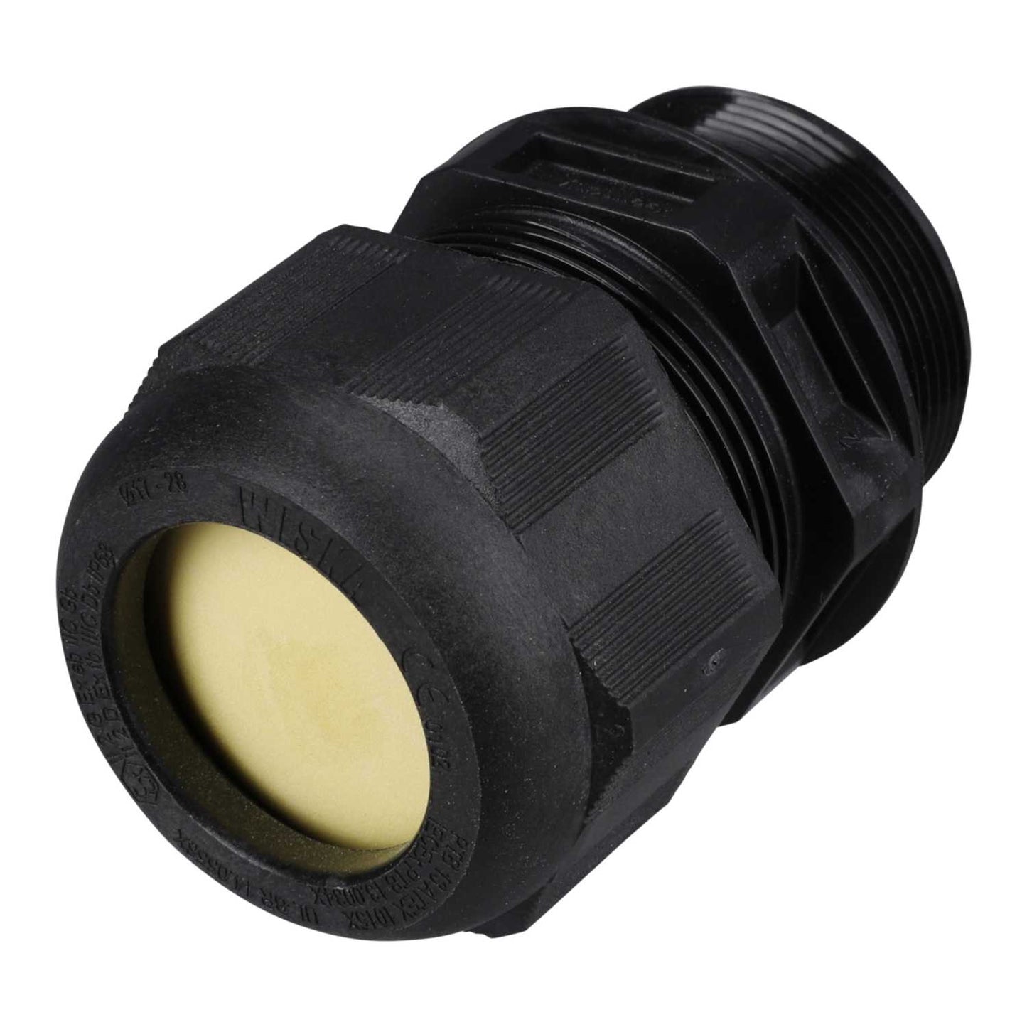 Wiska M40 Ex Cable Gland Only for Increased Safety with Long Thread Black