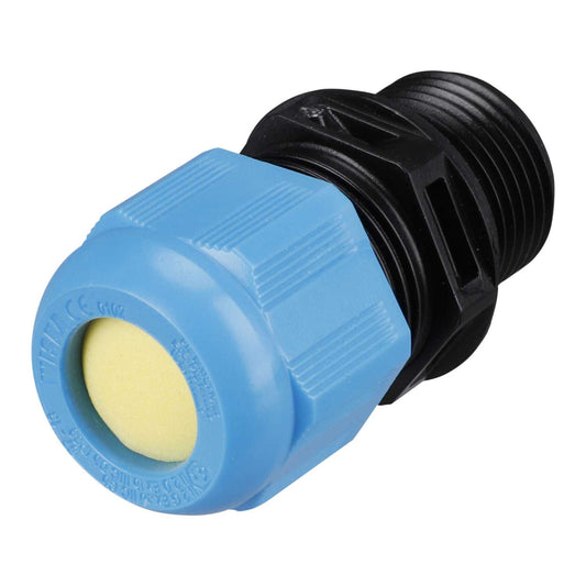 Wiska M20 Ex Cable Gland Only for Intrinsic Safety with Long Thread Blue