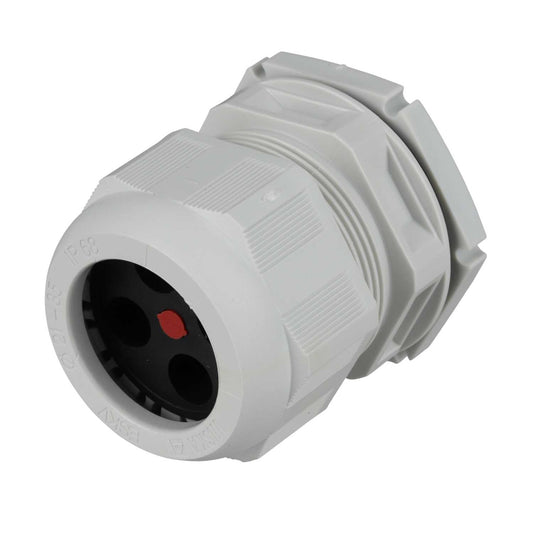 Wiska 50mm Plastic Cable Gland LSF with Multiple Insert, Locknut and Blank IP68