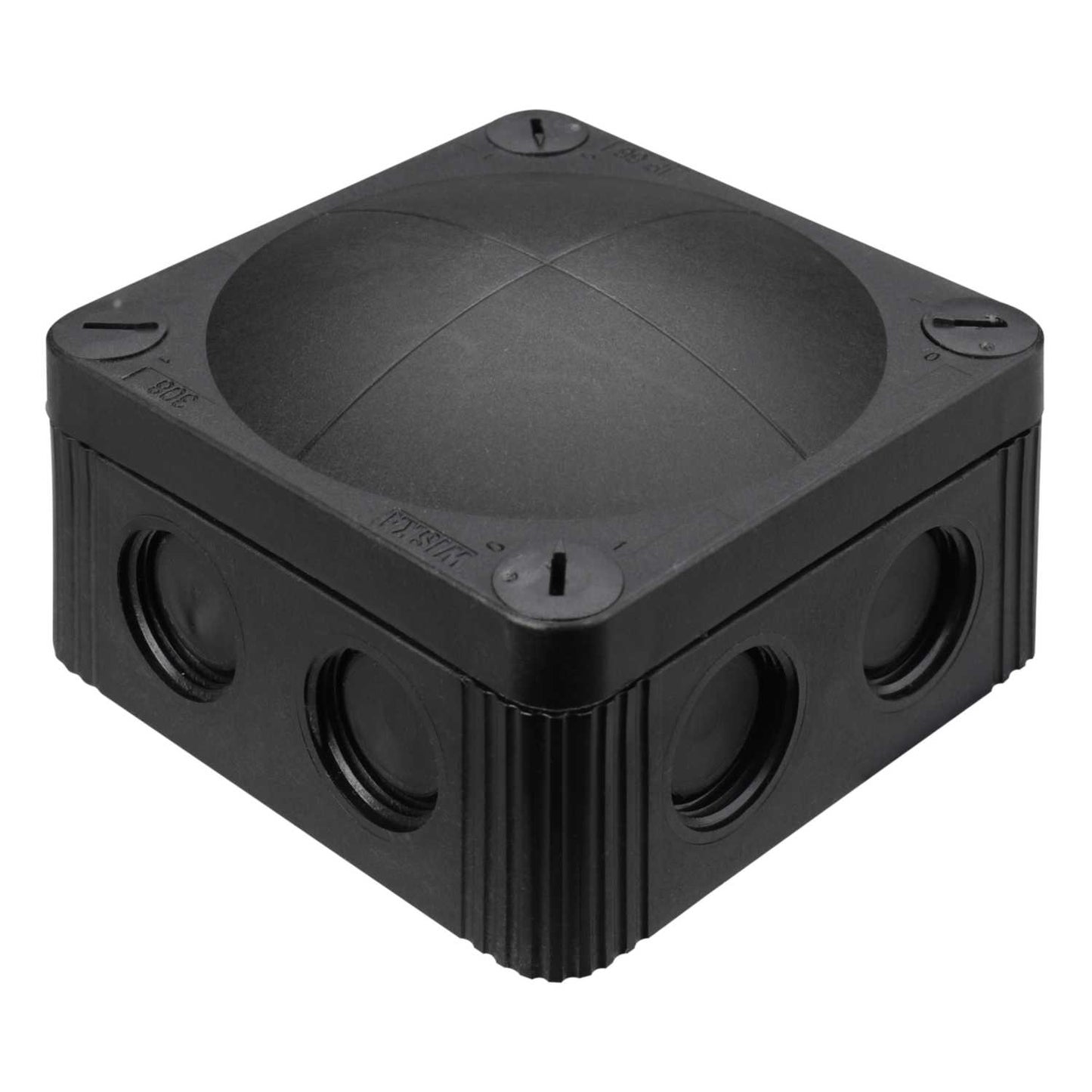 Wiska Combi 308 85mm x 85mm x 51mm PVC Adaptable Box with Wago Connectors Black IP66