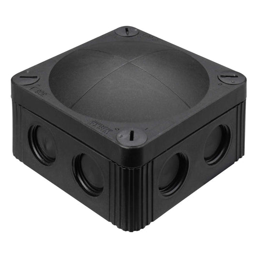 Wiska Combi 308 85mm x 85mm x 51mm PVC Adaptable Box with Wago Connectors Black IP66