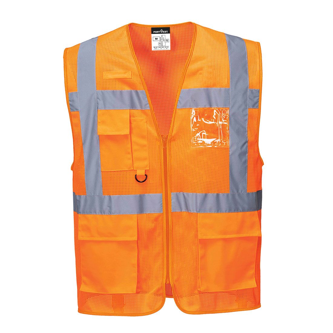 ES1 Essential Hi-Vis Mesh Executive Vest, 4XL, R, Orange