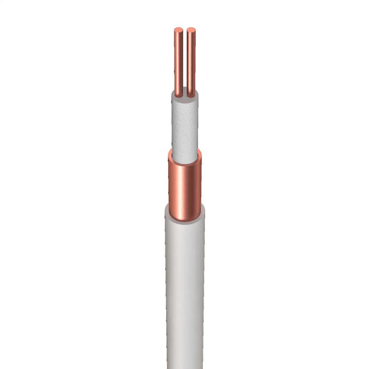 Wrexham 2.5mm² 2 Core LSF Mineral Insulated Cable White (100m Drum)