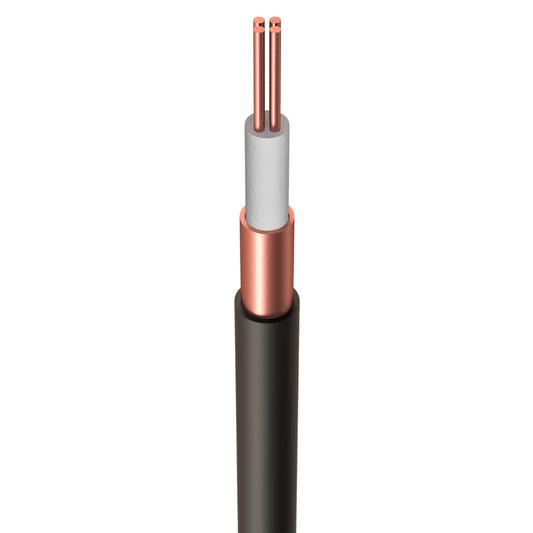 Wrexham 2.5mm² 4 Core LSF Mineral Insulated Cable Black 500V (100m Coil)