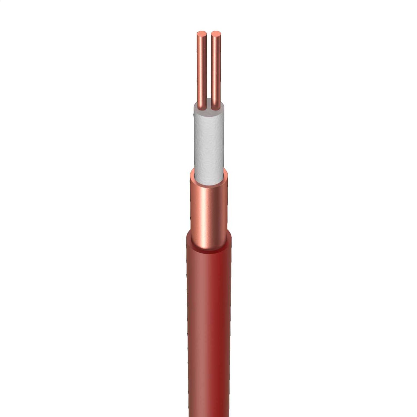 Wrexham 1.5mm² 2 Core LSF Mineral Insulated Cable Red 500V (100m Drum)