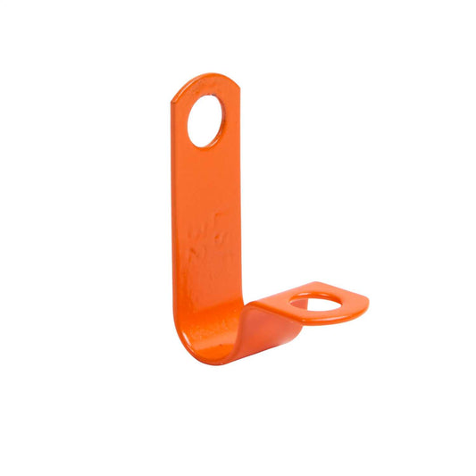 Wrexham LSF Coated Single Fixing P Clip 28 Orange (Pack of 50)